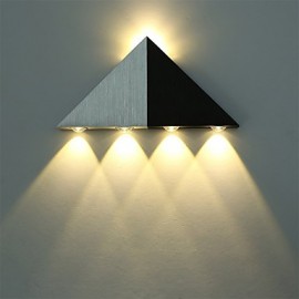 モダンな三角形 5 ワット壁取り付け用燭台照明器具屋内廊下アップダウン壁ランプスポットライトアルミ装飾照明スタジオレストラン用