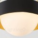 1 Light Modern / Contemporary Ceiling Lights Copper Plating Pendant Light with White Ball Glass Shade for Bathroom, Living Room,
