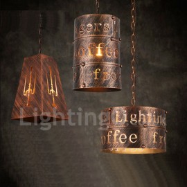 1 Light Retro / Vintage Pendant Light for Living Room, Study, Bedroom, Kitchen, Dining Room, Bar, Cafe, Coffee House Pendant Lam