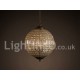 Globe Modern LED K9 Crystal Ceiling Pendant Light Indoor Chandeliers Home Hanging Down Drum Lighting Lamps Fixtures