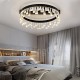 Modern Minimalist Creative Circular Ceiling Crystal Light Study Room Living Room Bedroom Dinning Room