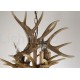 12 Light 2 Ties Rustic Artistic Retro Antler Vintage Chandelier for Living Room, Dining Room, Bedroom, Shop, Cafes, Bar