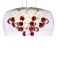 Modern 40CM/50CM Round Clear Glass Lamp Shade Crystal Pendant Light Dining Room Living Room Bedroom