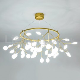 Luxury Post-modern Round Fireflies Chandelier Study Bedroom Dining Room Living Room Corridor Hallway Showroom Hotel Room Villa C