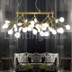 Luxury Post-modern Round Fireflies Chandelier Study Bedroom Dining Room Living Room Corridor Hallway Showroom Hotel Room Villa C