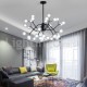 Nordic Style Magic Bean Chandelier Small Clear Transparent Glass Bubble Ball Chandelier