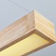 Wood Modern Long Pendant Lights for Dining Room, Living Room, Showroom, Study Room