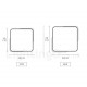 Ultra-thin Multi Colours Square Wood Ceiling Light with Acrylic Shade LED Ceiling Lamp Nordic Style for Living Room, Bedroom, Be