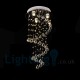 3 Light Modern K9 Crystal Round Flush Mount Ceiling Light Entrance Corridor Balcony