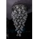 6 Light Modern K9 Crystal Round Flush Mount Ceiling Light Living Room Dining Room Bedroom Corridor Stairway