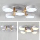 Wood Chandelier LED Modern / Contemporary Nordic Style Flush Mount Ceiling Light with Acrylic Shade for Bathroom, Living Room, S
