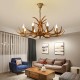 8 Light Rustic Artistic Retro Antler Antique Chandelier for Living Room, Dining Room, Bedroom, Shop, Cafes, Bar