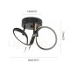 Triac Switch Dimmable LED Black Modern / Contemporary Nordic Style Flush Mount Round Ceiling Light